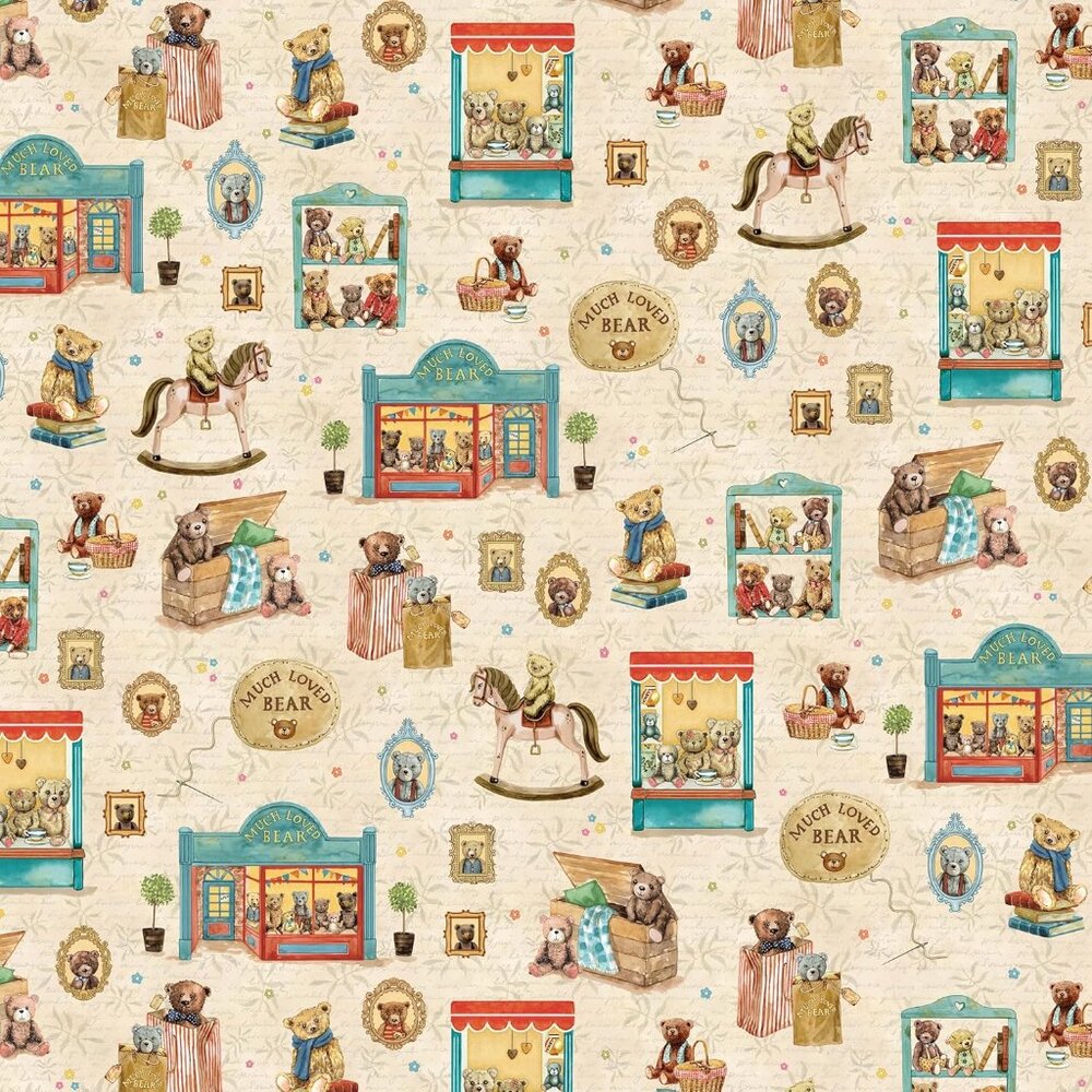 1yd (up to 15 yds UNCUT available) Michael Miller Fabric Paws for Thought